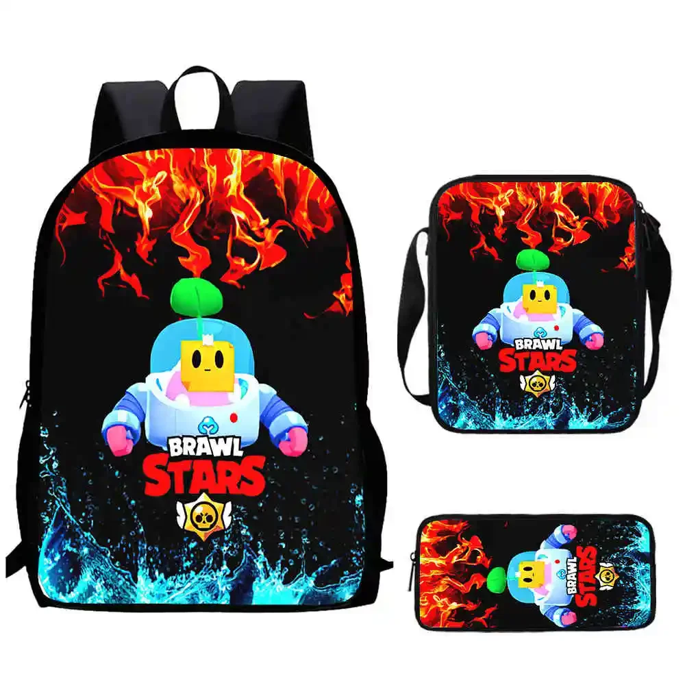 B-rawl Cartoon Child School Backpack with Shoulder Bags Pencil Bags for Kindergarten,Light Weight School Bags for Boys Girls