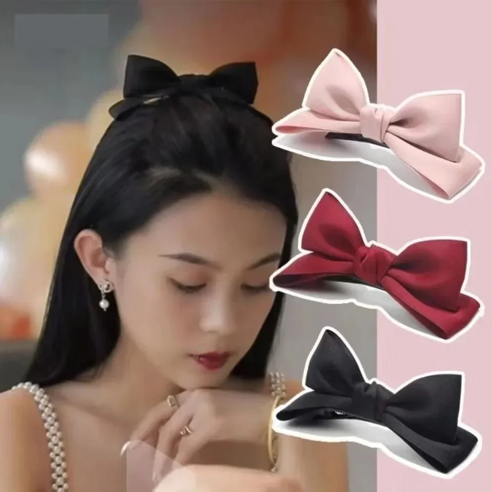 New Korean 3D Bow Hair Pin Cute Princess Hair Clips Ribbon Barrettes Headwear for Girls Women Hair Accessories