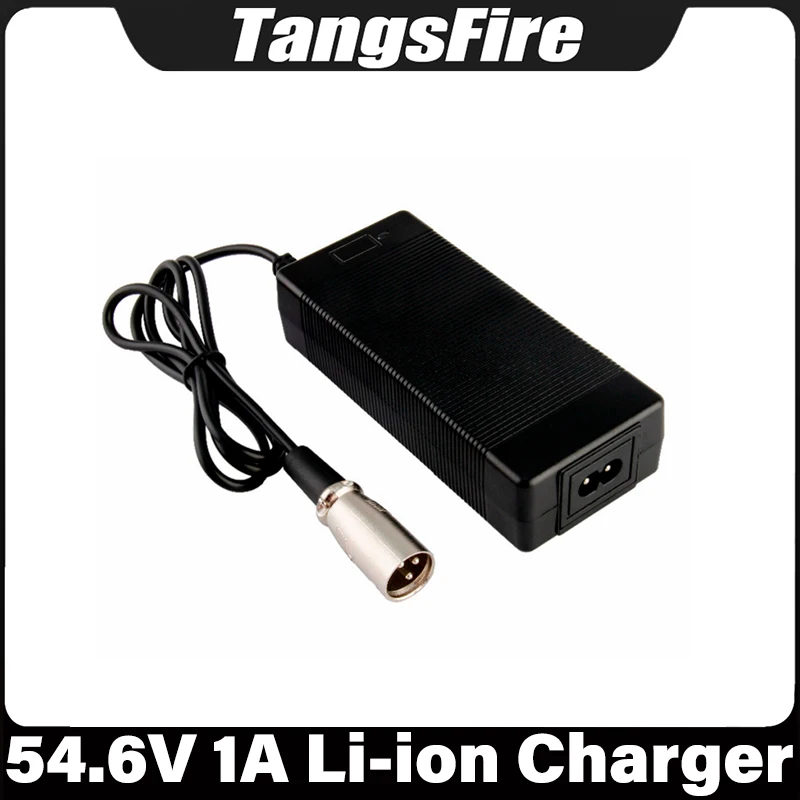 

Output 54.6V 1A Li-ion Battery Charger 13S For 48V Electric Scooter Bicycle Lithium Battery Charger XLR High Quality Connector