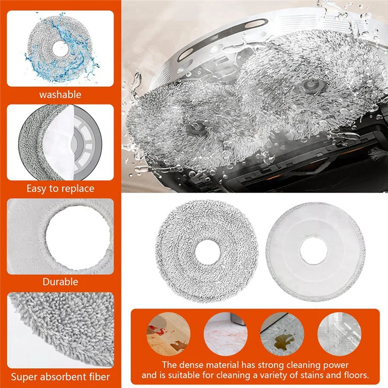 مجموعة ملحقات استبدال المكنسة الكهربائية مكونة من 26 قطعة سهلة الاستخدام، لـ Dreame L10 Ultra/ L10s Pro/ L10s Pro Gen 2/ L10 Prime