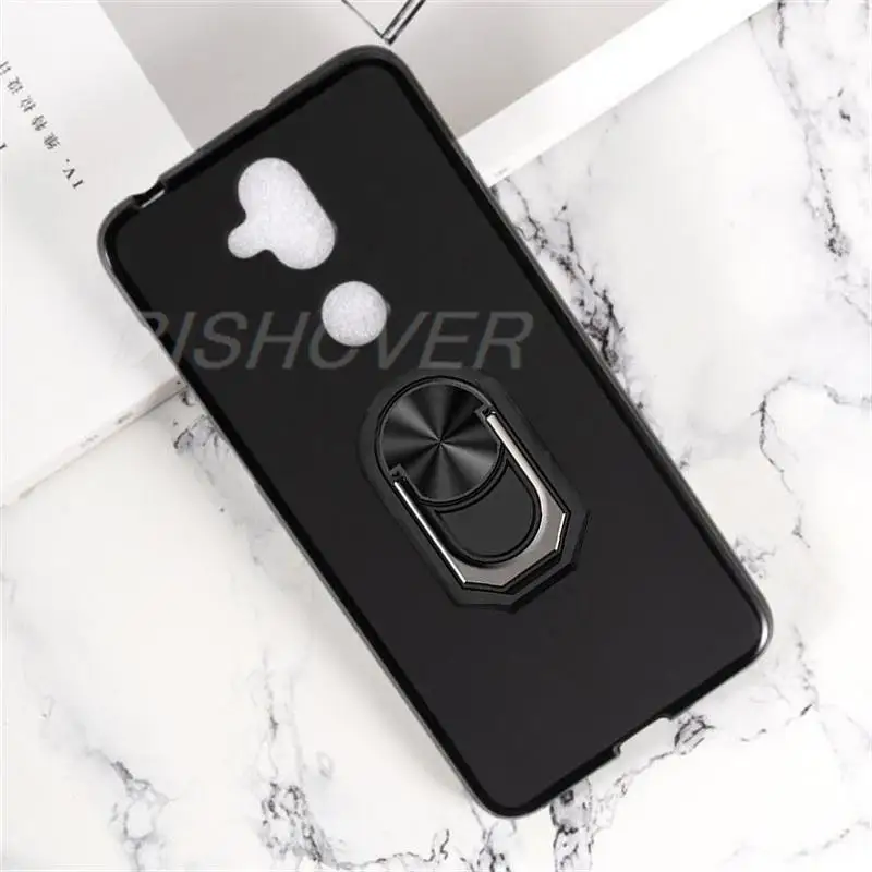 For Asus Zenfone 5 Lite Selfie Pro ZC600KL 5Q ZC600KL Ring Holder Bracket Phone Case Smartphone TPU Soft Silicone Cover