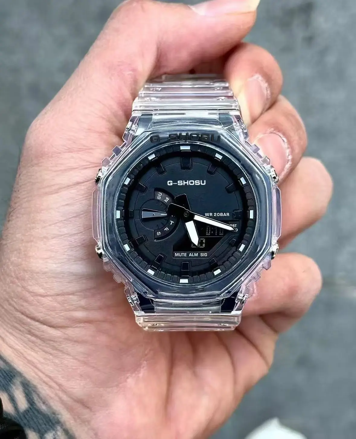 

Fashion Sports Comic Unisex Watch Full Function LED Auto Hand Lifting Light Waterproof