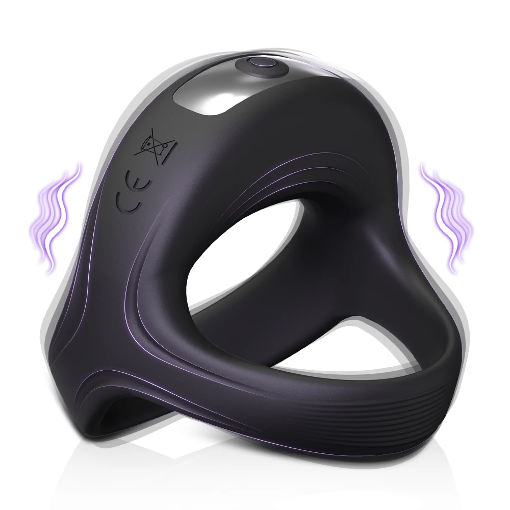 Penis Ring Vibrator for Man Male Cock Ring Chastity Ejaculation Delay Couple Vibrating Rings Penisring Adult Goods for Men