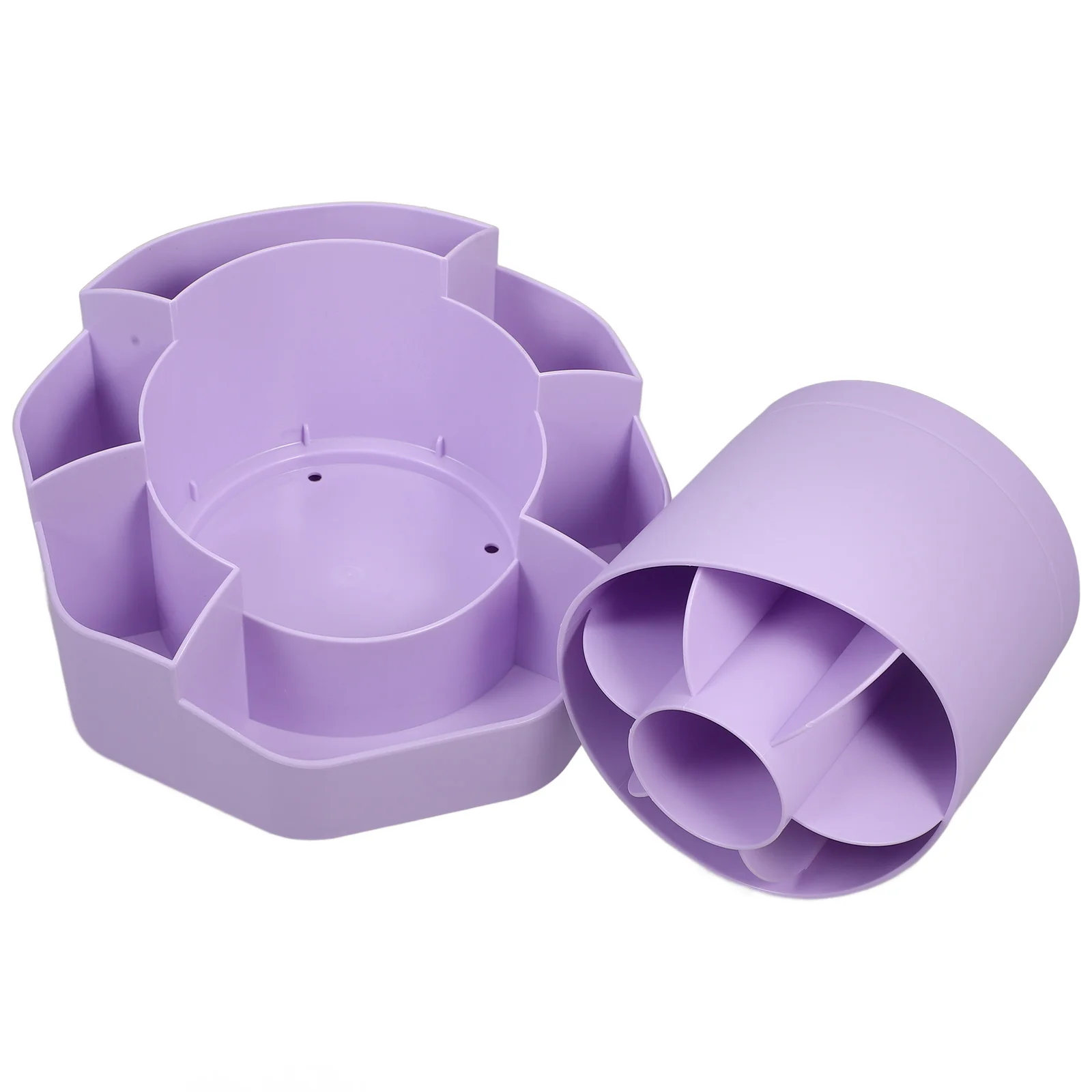 

Rotating Holder Storage Box Desk Organizer 360 Degree Household Pencils Container PP Material for Office Bedroom Kitchen
