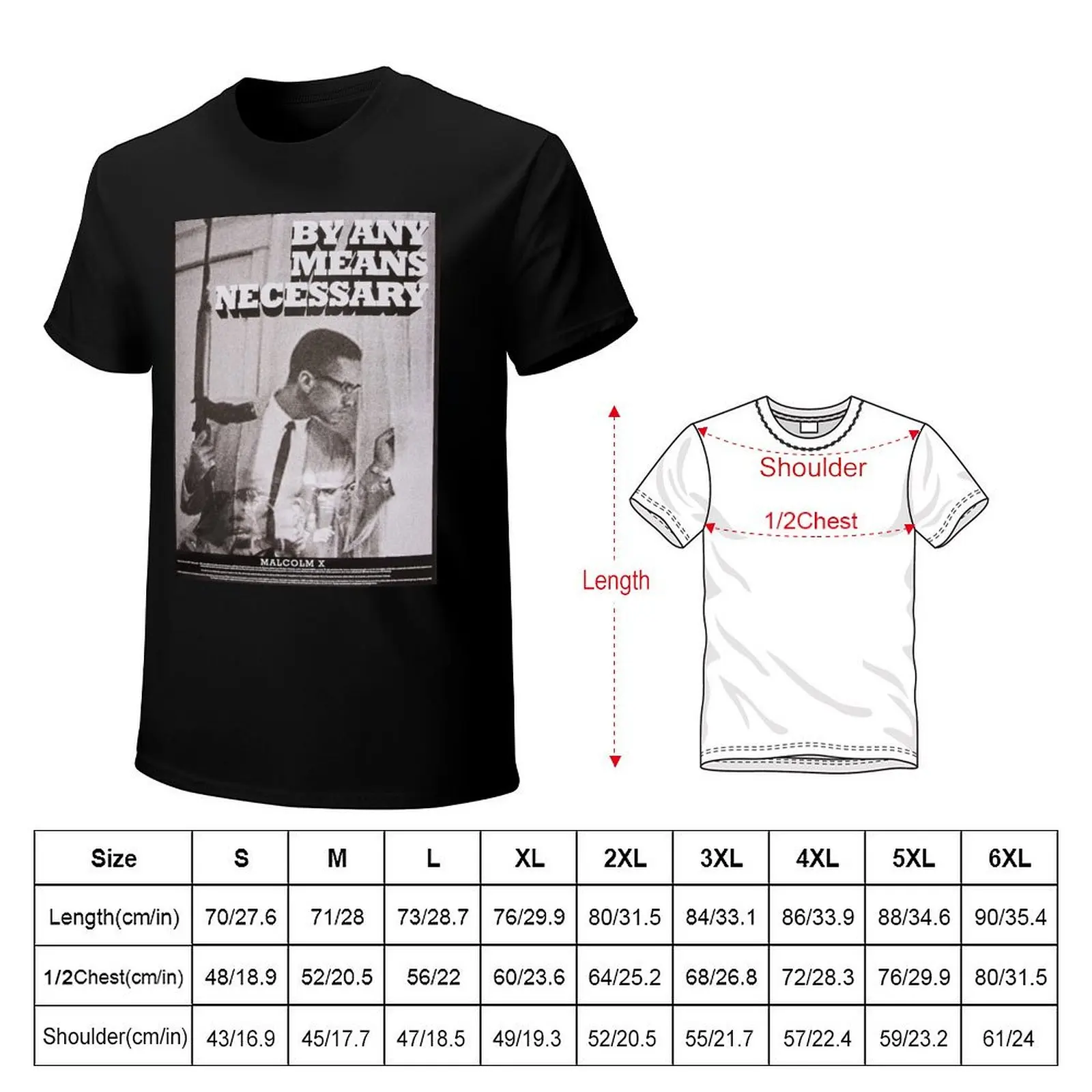 Means Malcolm In Window Poster T-Shirt Soft Lightweight Cotton T-Shirt