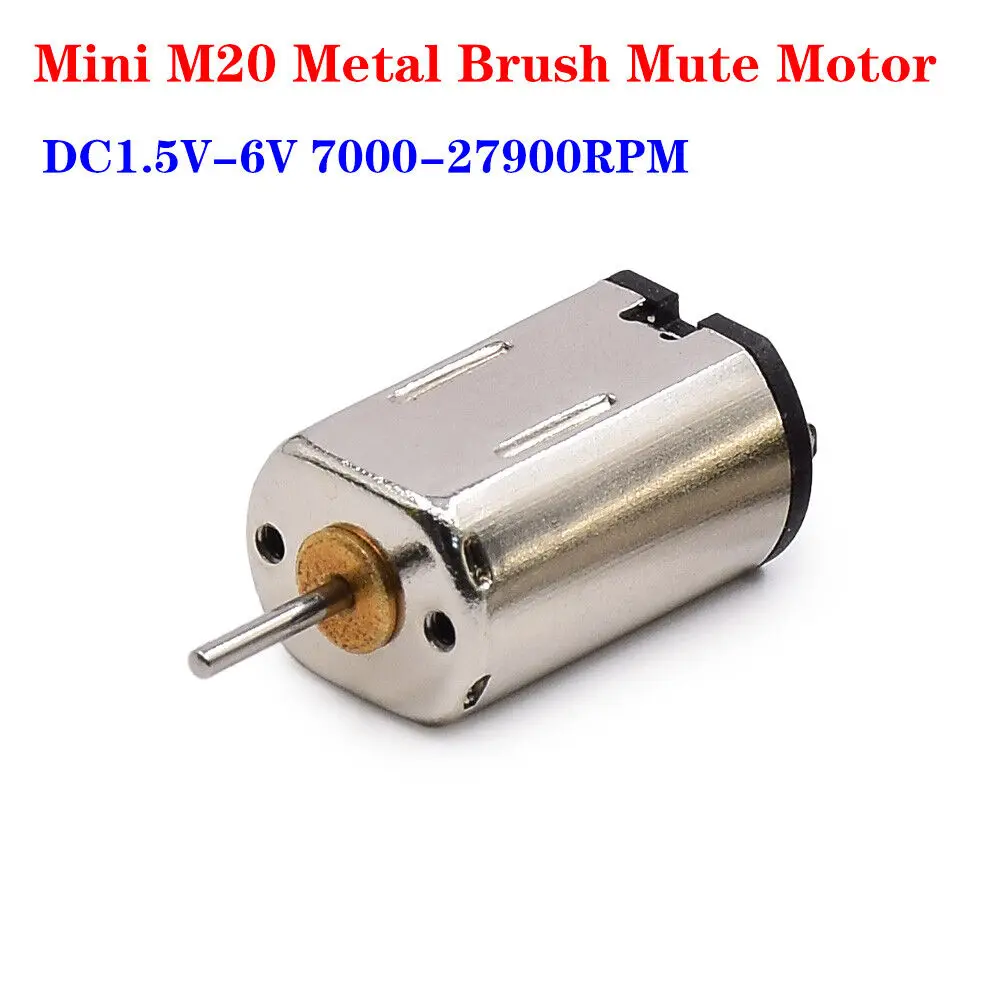 Mini 8mm*10mm FF-M20 Metal Brush Motor DC 3V 3.7V 5V 6V High Speed Engine for Precision Digital Camera Equipment Toy Model