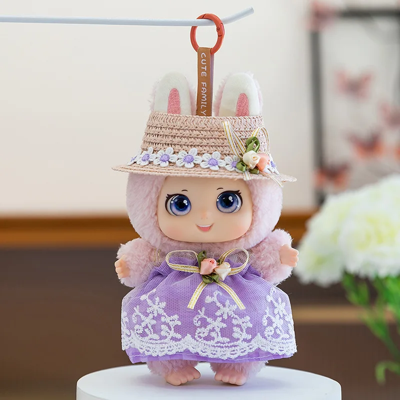 Plüschtier, niedliche Vinyl-Puppenfigur, Desktop-Begleiter, Dekor, Anziehrucksack, Schlüsselanhänger, Stofftier für Kinder, Geburtstag, Weihnachten, Geschenk