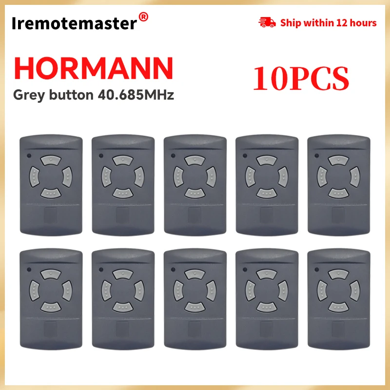 For HORMANN 40 685 mhz HS4 HSE2 HSM4 Garage Door Remote Control Grey Button HORMANN HS4-40 HSE2-40 HSM4-40 Remote Control