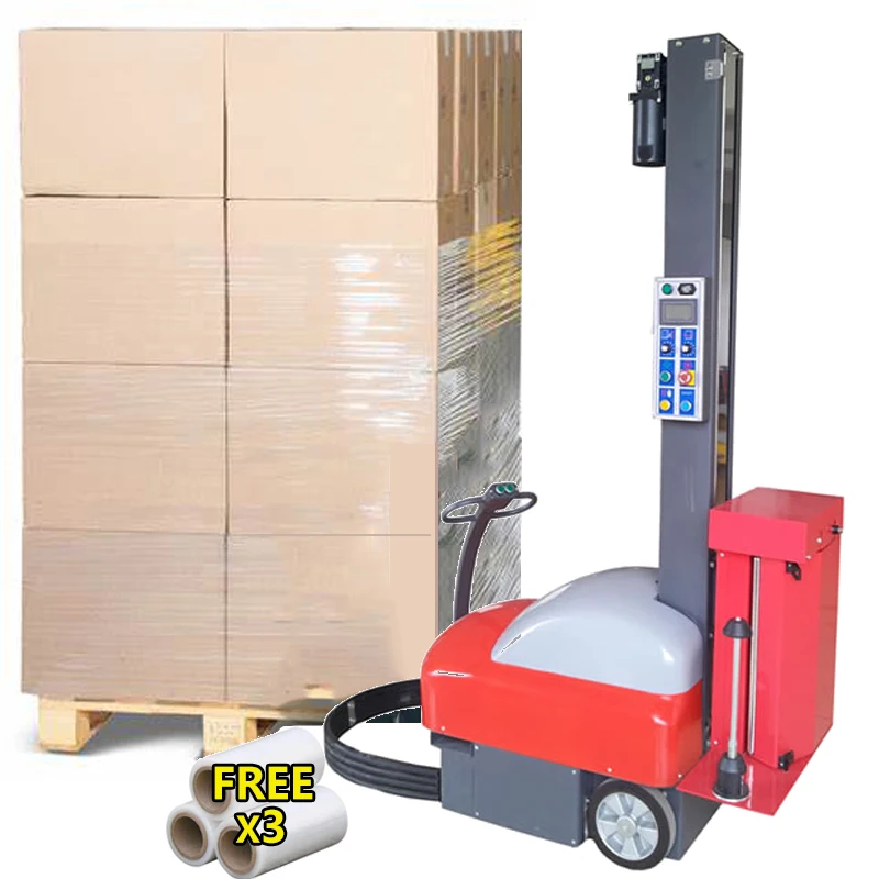 Pallet Stretch Wrapping Machine Automatic Turntable Film Wrapper for Logistics Industrial Packaging High Efficiency