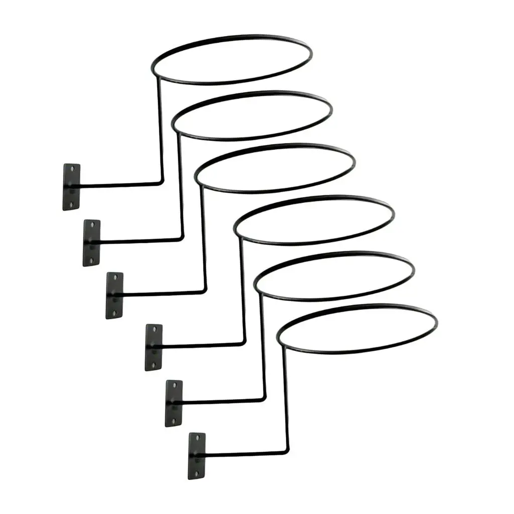 오토바이 헬멧 거치대 랙 벽 마운트 모자 스탠드 디스플레이 랙 코트 모자 후크, 모자 모자 모자 재킷 오토바이 액세서리, 6 개