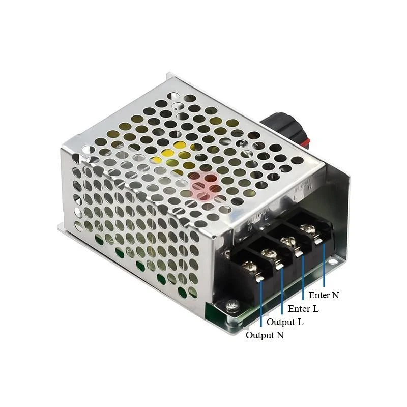 4000W Hochleistungs-Thyristor-Elektronischer Spannungsregler mit Dimmfunktion, Drehzahlregelung, Temperaturregelung und Sicherungsgehäuse – Detail 2