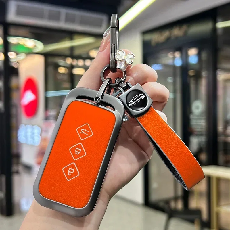 Suitable for Chevrolet Aveo trax groove captiva 2024 Wuling flip zinc alloy car key case case 3button remote key fob accessories