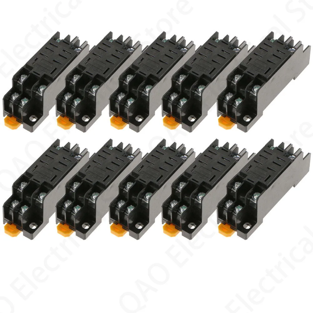 Lot 10pcs  PTF08A PTF-08A Mini Relay Socket Base For LY2NJ JQX-13F