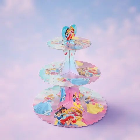 Disney Princess Obrus Dekoracje Królewna Śnieżka Kopciuszek Zaopatrzenie firm Dziewczyny Księżniczka Pokrowiec na stół Zestaw zastawy stołowej Baby Shower