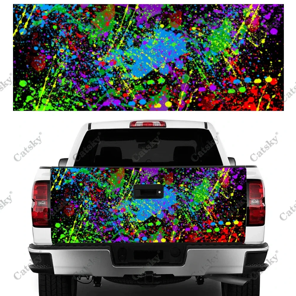 paint splatter Car sticker truck rear tail modification custom suitable for SUV truck pain car packaging accessories decals