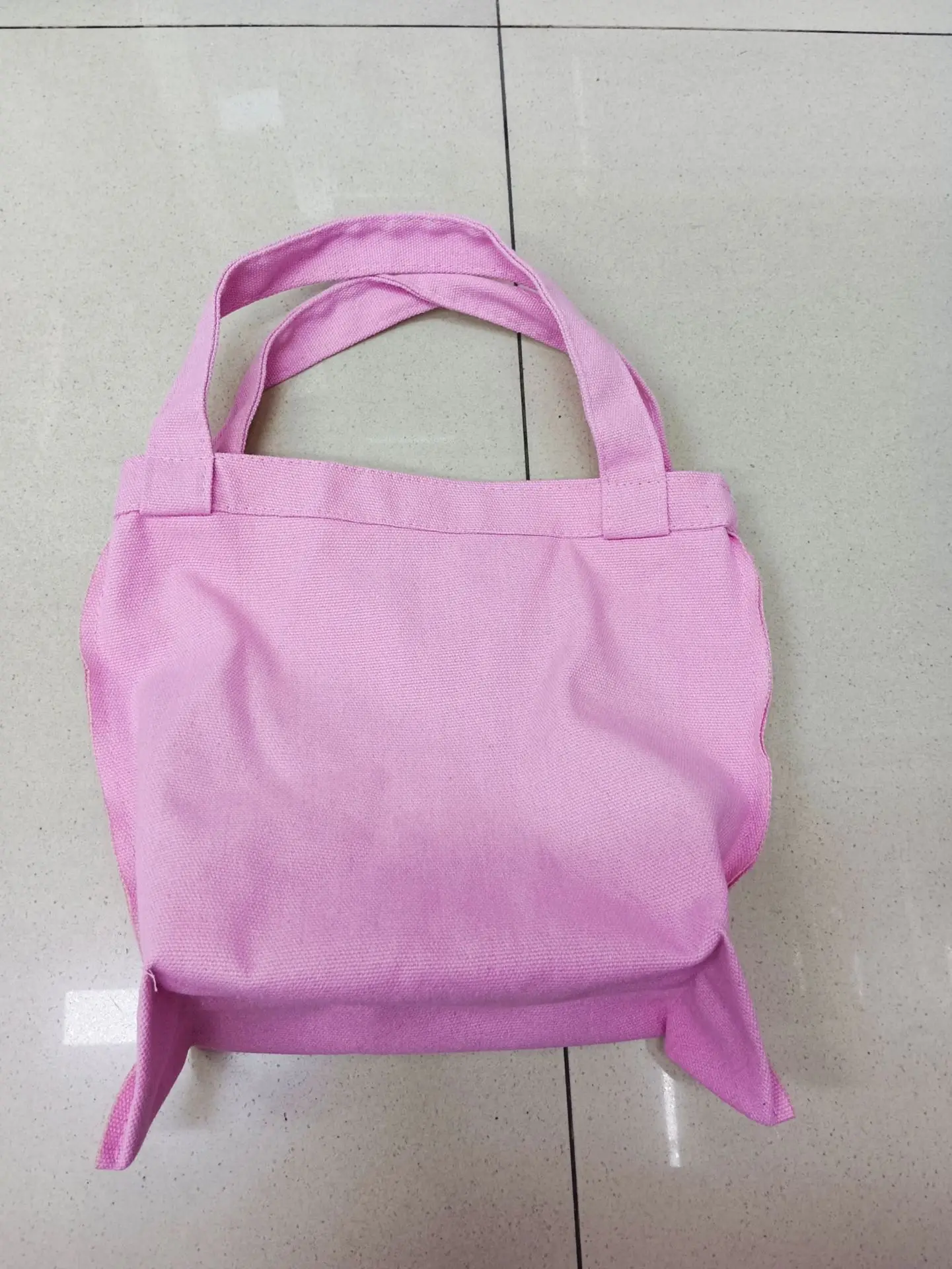 Colored Canvas Bag, Blank Customized Logo Handbag, Gift Shopping Pouch