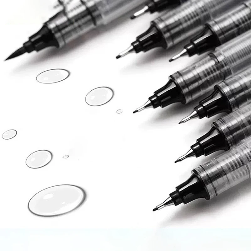 علامات فنية للحبر مقاومة للماء ، قلم فرشاة ، رسم رسم ، أقلام خط صبغة كاريكاتير ، مستلزمات مكتبية للمدارس والمكاتب
