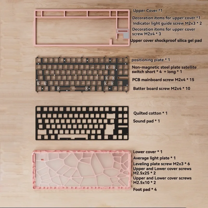 Wooting 80HE Aluminum Hollow Shell Customized Keyboard Case Magnetic Switch Hot Swap Office and Gaming Keyboard Accessories
