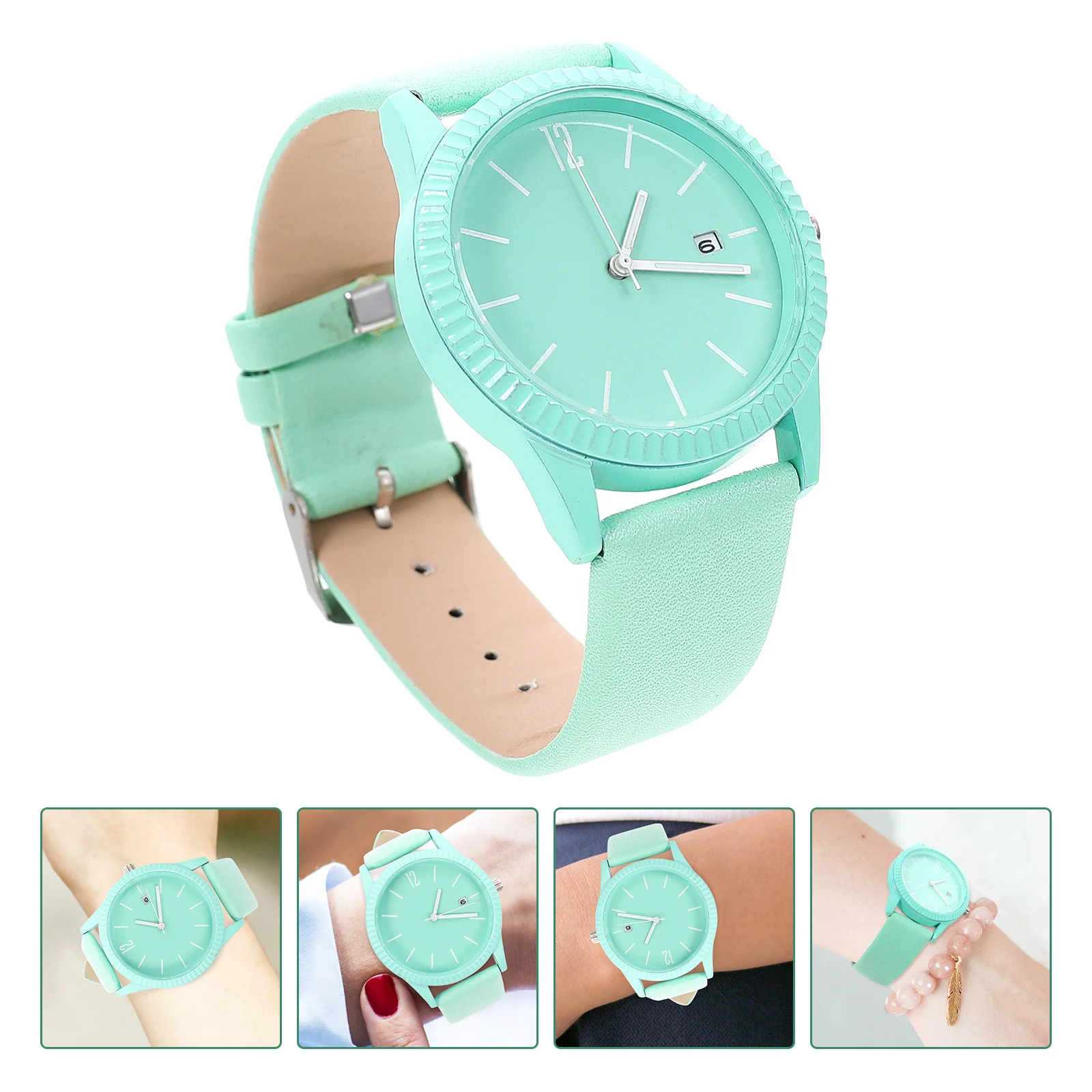Watch Quartz Woman Ladies Watches for Women Button Adjustable