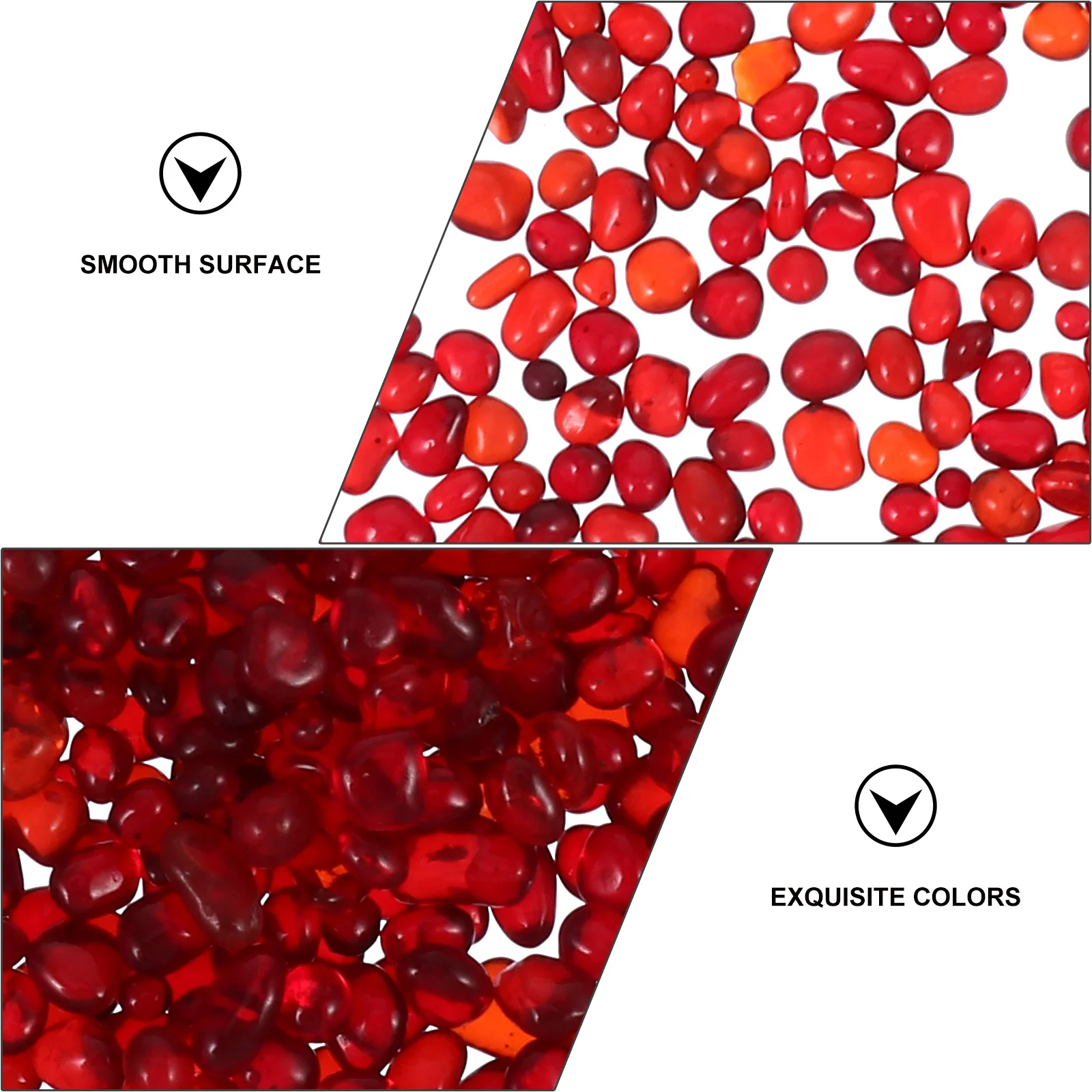 

1Pack 500g Colorful Crystal Stone Aquarium Fish Tank Decor Transparent Glass Gems Heavy Nonfloating Safe Pets Handmade Crafts