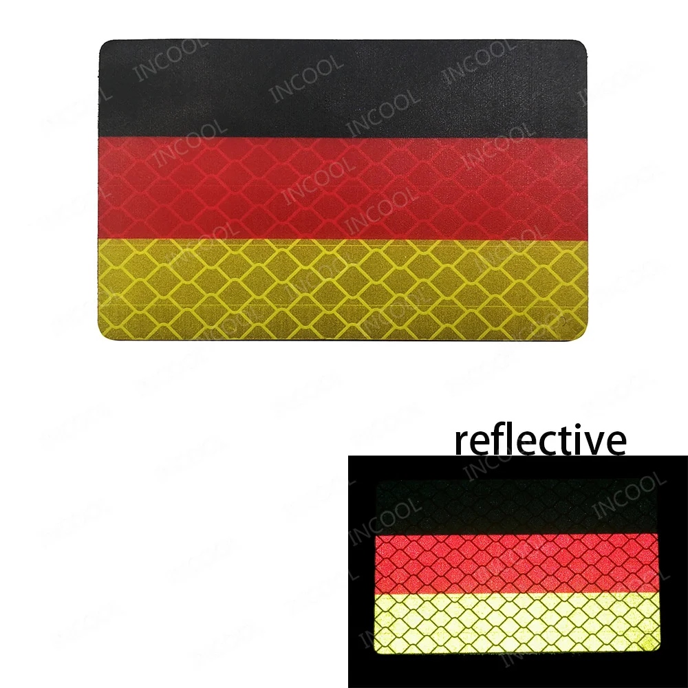 Niemcy IR Odblaskowa haftowana naszywka na podczerwień Eagle Flag Patches Deutschland Niemiecka naszywka z aplikacjami na odzież