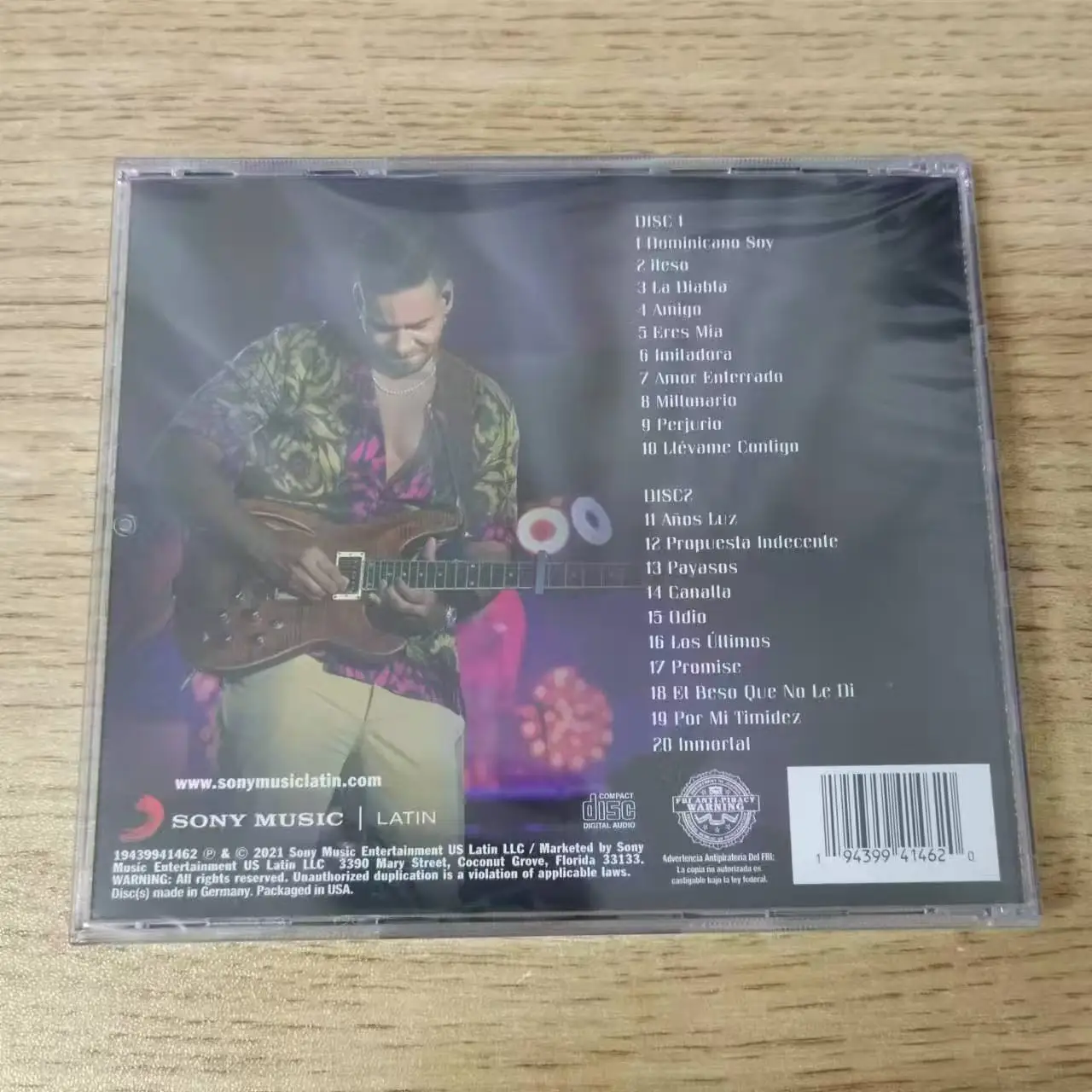 Romeo Santos-CD de música, álbum de éxitos más grandes, grabación de música, Cosplay, Walkman, caja de banda sonora para coche, música de fiesta