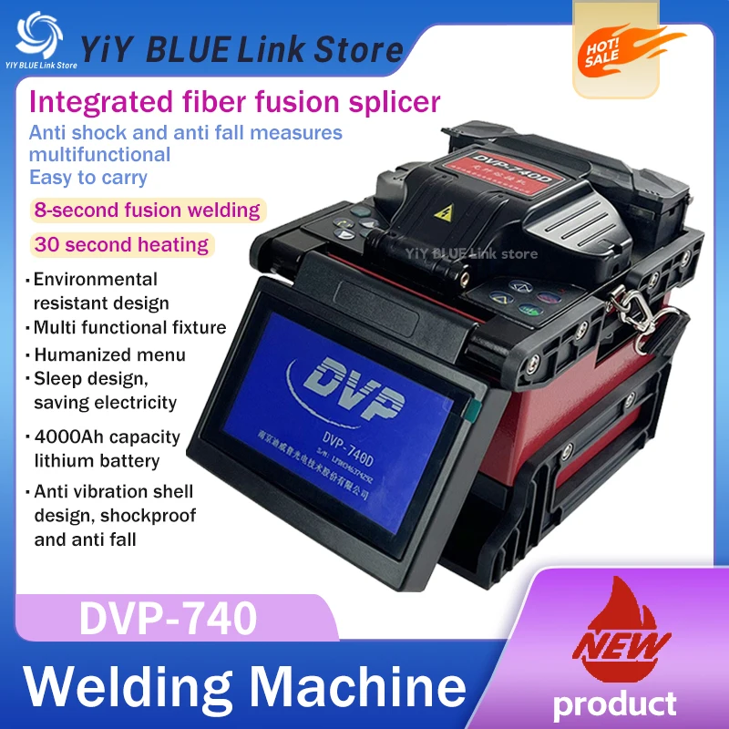 

Fiber Fusion Splicer DVP-740 Trunk Fiber Fusion Splicer Leather Wire Fiber Optic Cable Jumper Tail Fiber Fusion Machine