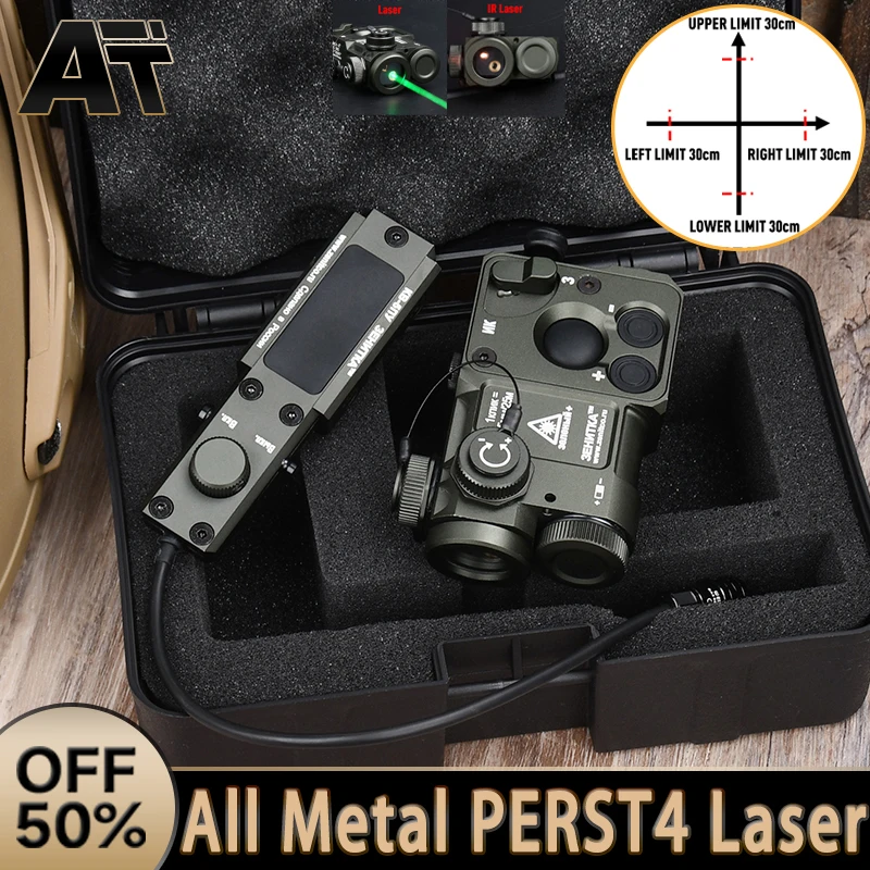 

All Metal Zenitc PERST 4 Laser COMBINED DEVICE GEN.3.0 Tactical Green IR Laser Adjusting Strength Power&Zeroing AR15 AK47 M16