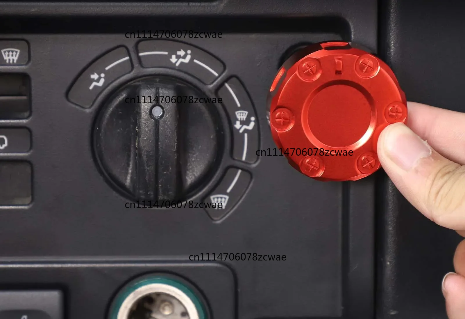 For Land Rover Defender 90 110 130 2004-18 Aluminum Alloy Car Center Console Air Conditioning Switch Knob Cover Car Accessories