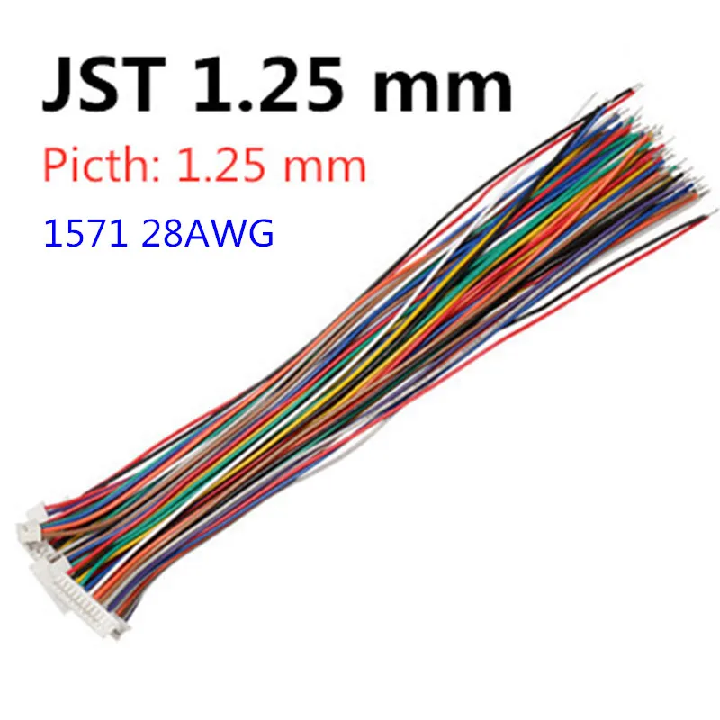 10PCS 1,0 1,25 1,5 2,0 2,54 SH/JST/ZH/PH/XH 1,0 MM 1,25 MM 1,5 MM 2,0 MM 2,54 MM 2PIN/3/4/5/6/7/10P Weibliche Stecker Stecker Mit Draht – Detail 7