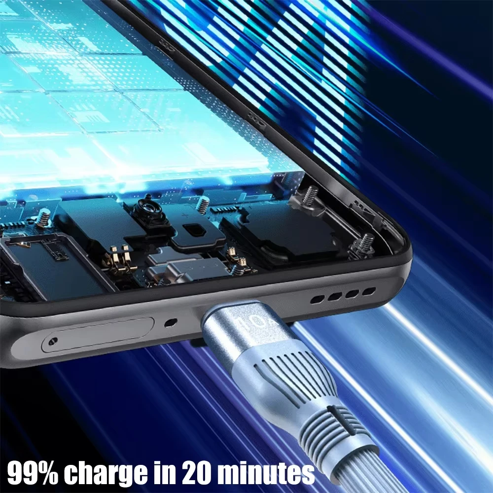 NNBILI 120W 10A USB A To Type C Cables Super Fast Charging For Sansung Xiaomi Mi Huawei Android Phone Tablet USB-C Data Cord