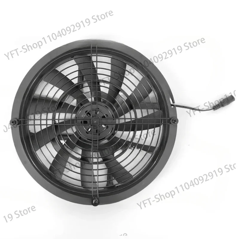 Single crystal 12W12v round exhaust fan,