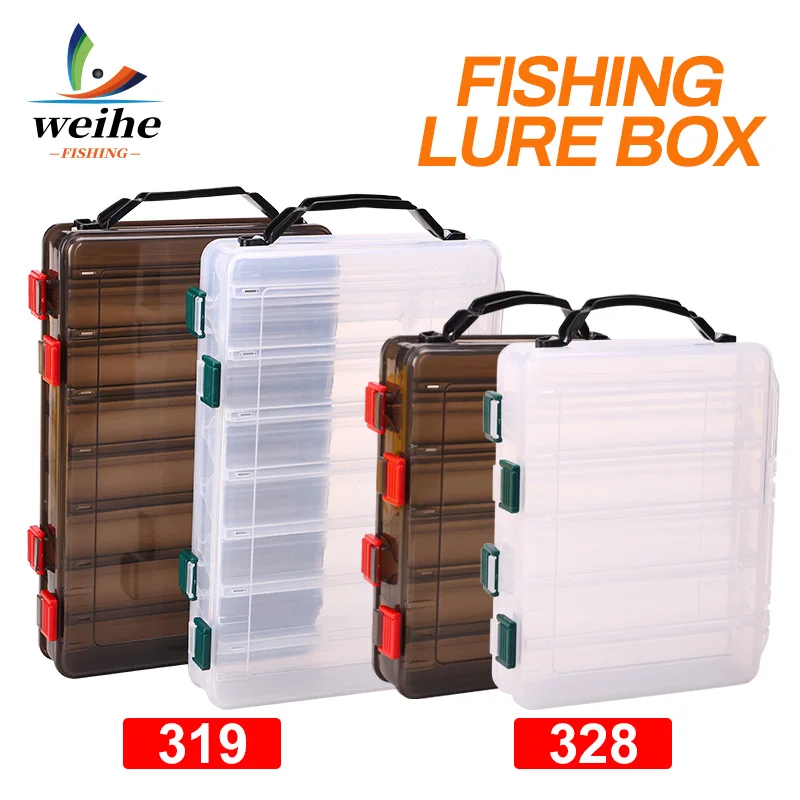 WEIHE 1 STÜCK 328 # 319 # Doppelseitiges Köder-Kunststoffhaken-Set, Tackle-Box zum Angeln – Detail 5