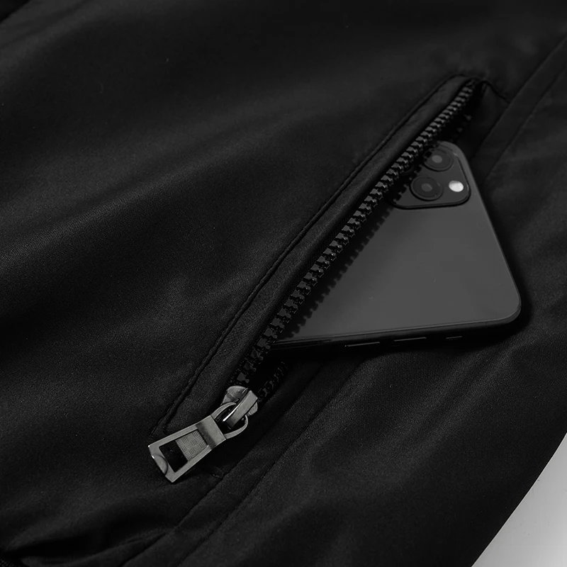 Autumn Winter Warm Business Men\'s Jacket Windbreak Parka Office Dress Coat Thick Fleece Jacket Men Zip Up Men\'s Winter Coat 3XL