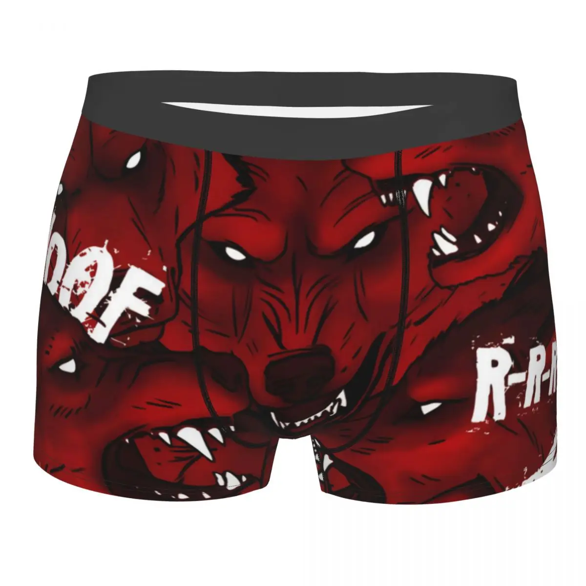 Angry Wolfs Man's Boxer Briefs Street Arts Breathable Creative Underpants Print Shorts Gift Idea