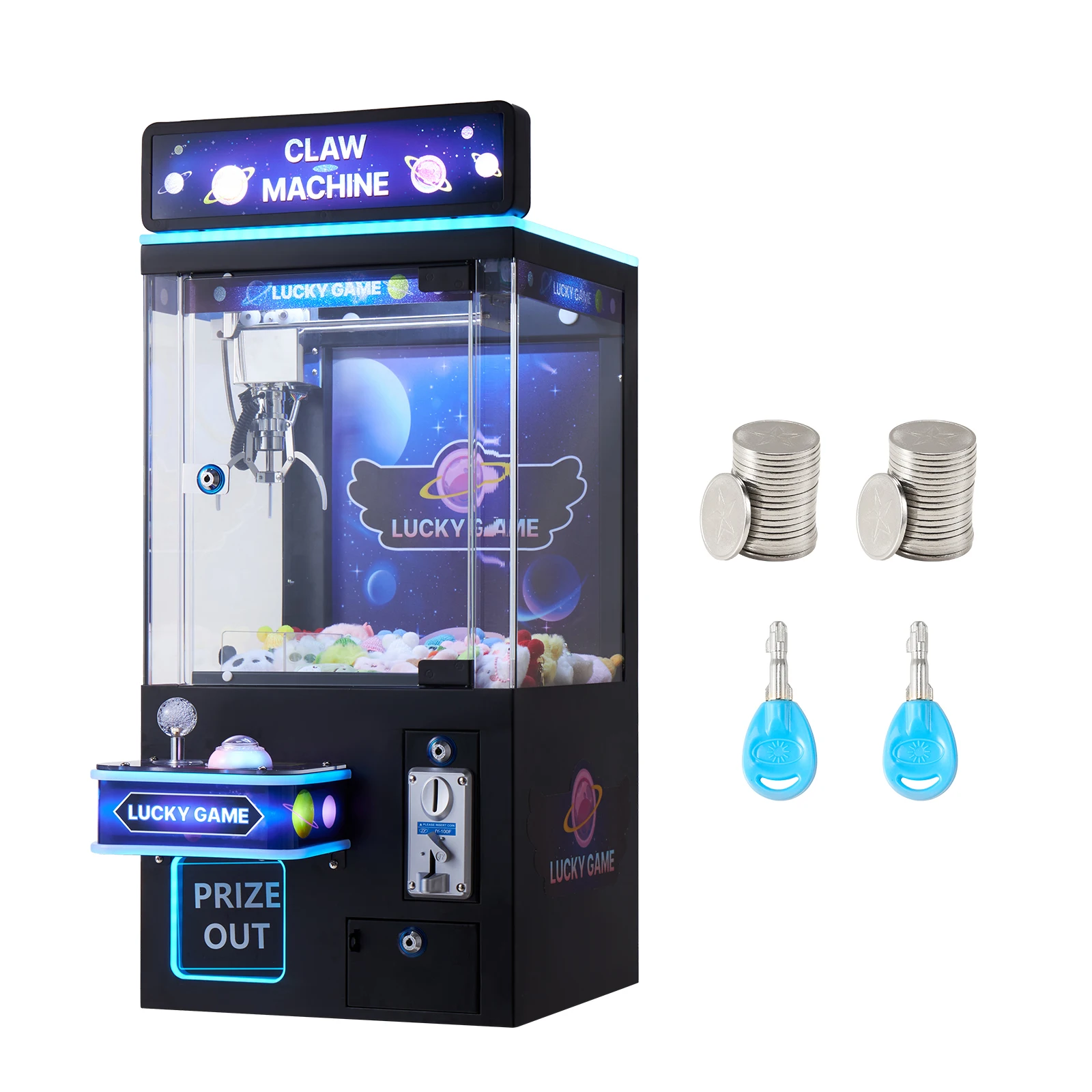 Claw Crane Machine - VEVOR Ayarlanabilir Çelik Pençeli Oyuncak Makinesi,