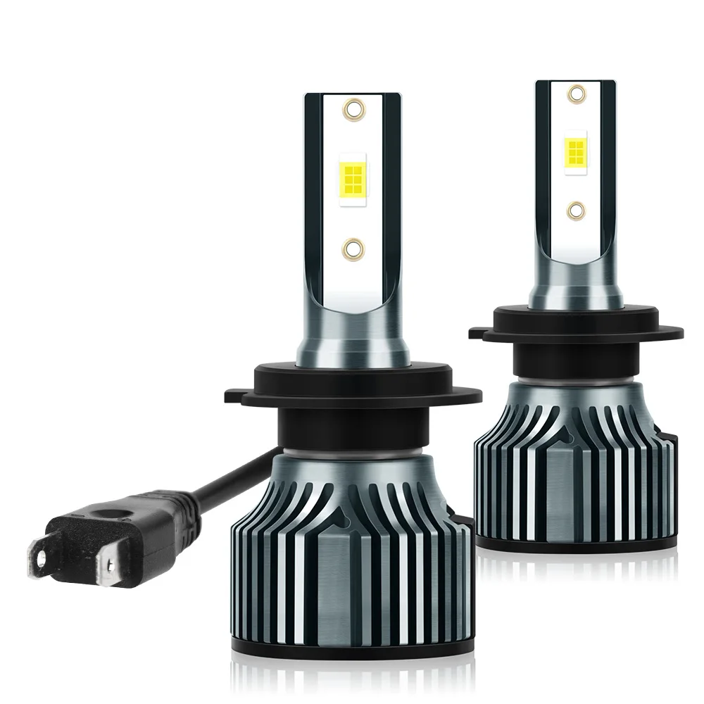 H7 Headlight 9005/HB3 H1 9006/HB4 H11/H8/H16 LED Bulbs H4 Hi/Lo Beam Headlights 30000LM +800% Brightness No Dark Spot 2Pack A8