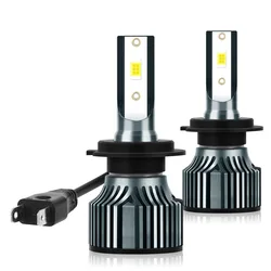 H7 Headlight 9005/HB3 H1 9006/HB4 H11/H8/H16 LED Bulbs H4 Hi/Lo Beam Headlights 30000LM +800% Brightness No Dark Spot 2Pack A8
