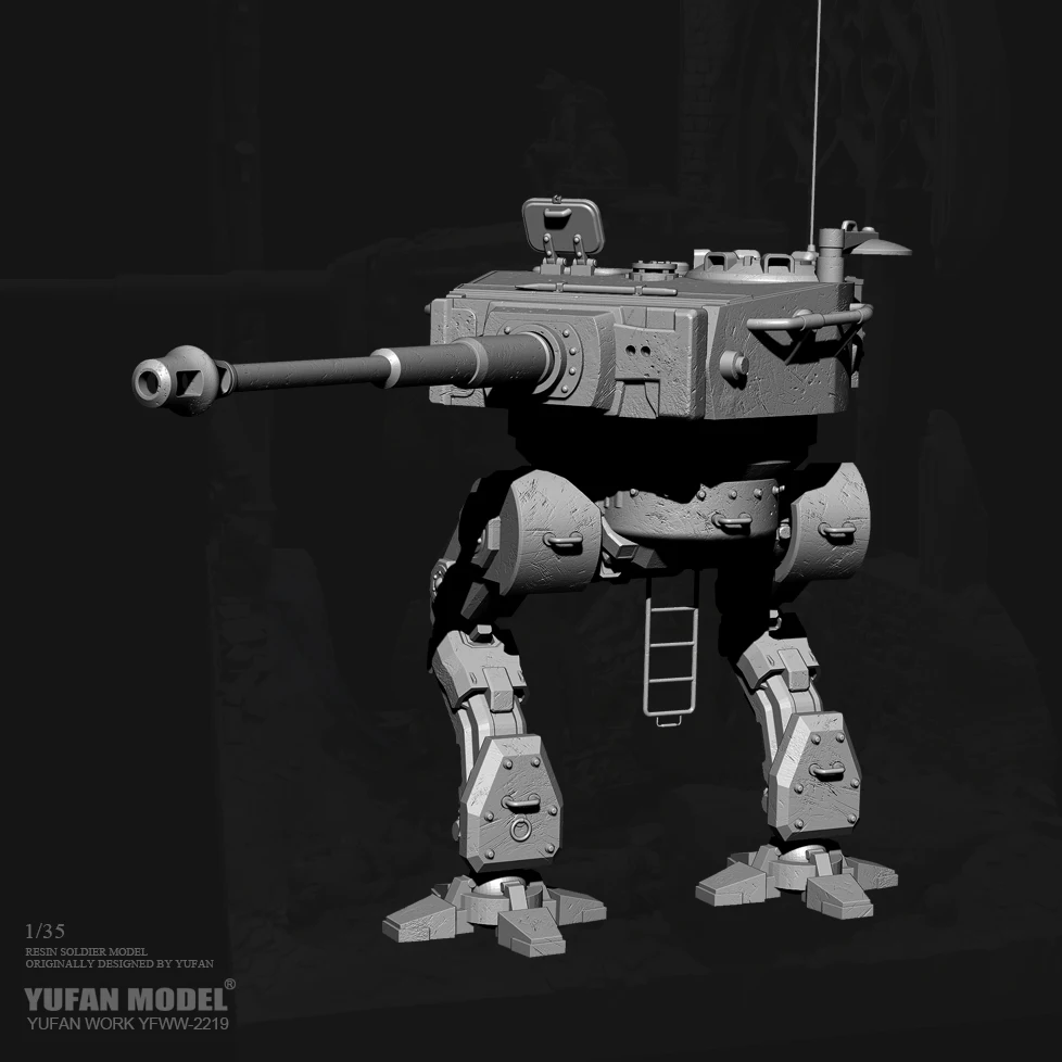 1/35 YUFAN MODEL Robot resin soldier scene model colorless and self-assembled YFWW-2219