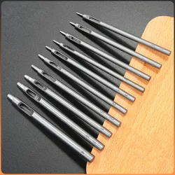 Leather Hole Punch 1pc 0.5mm 1mm 1.5mm 2mm 2.5mm Round Hole Punch Tool Hollow Cutter for Leather Craft Belt Bag Clothing