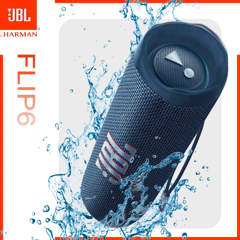 الأصلي JBL FLIP 6 سمّاعات بلوتوث FLIP6 المحمولة IPX7 مقاوم للماء في الهواء الطلق ستيريو باس الموسيقى المسار المتكلم مستقل مكبر الصوت