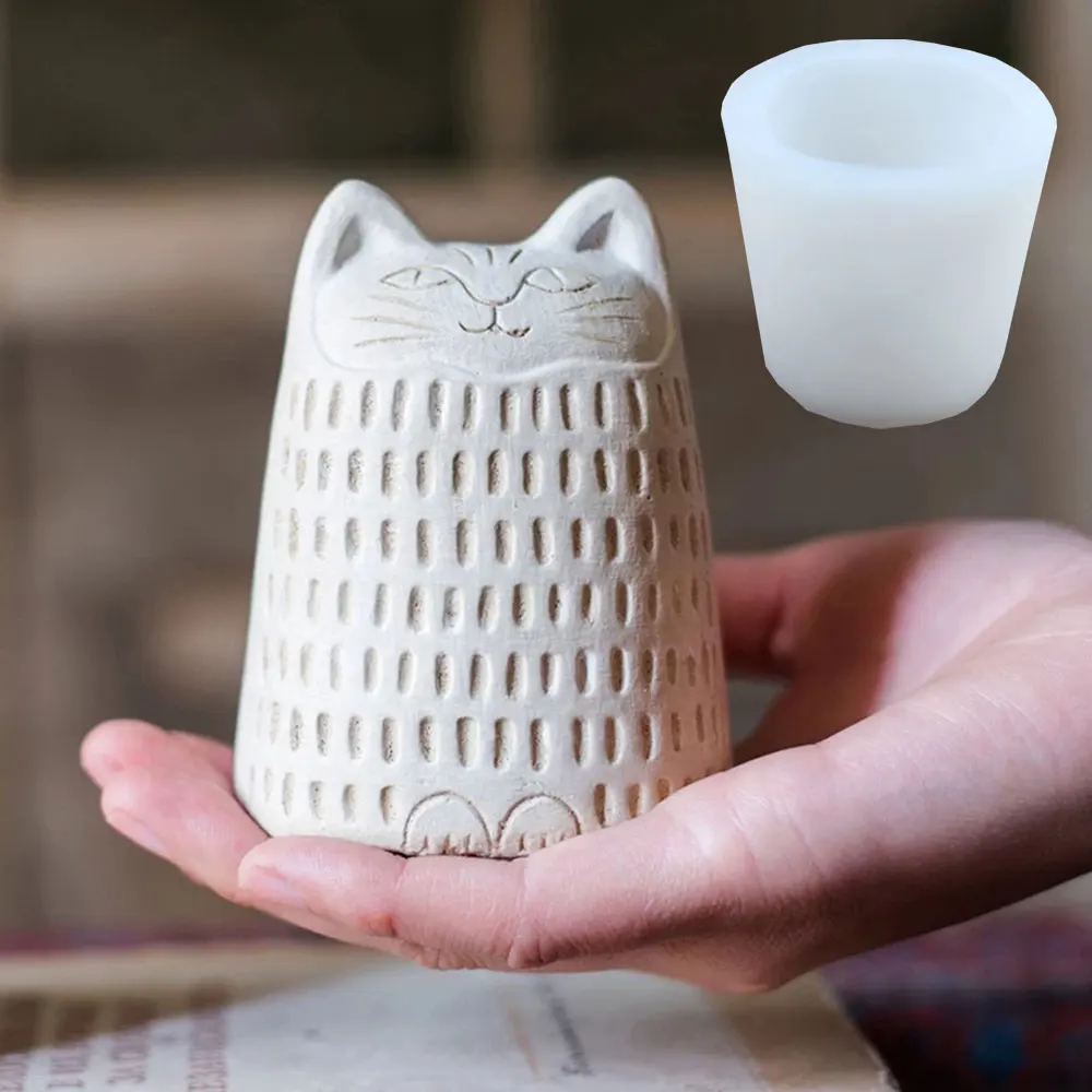 

Абстрактная Женская силиконовая форма «сделай сам», художественное мультяшное украшение для сада, пластырь с животными, форма для цемента, свечи в скандинавском стиле