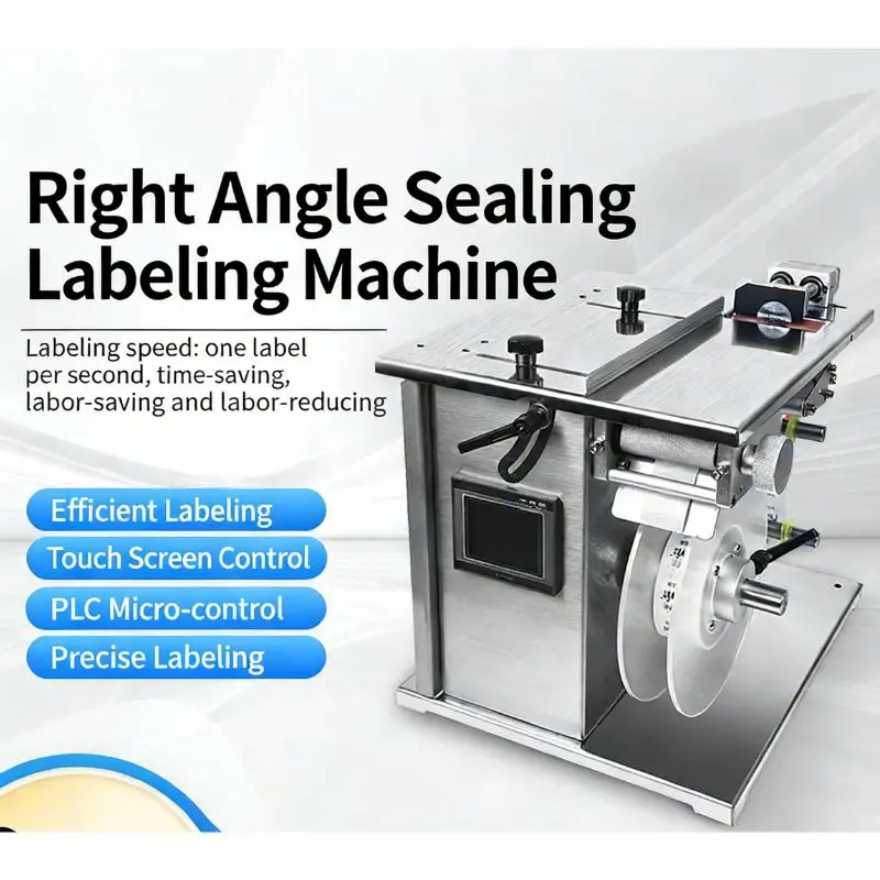 Mini Multifunctional Automatic Labeler Right Angle Sealing Applicator for Carton Color Box Packaging Work