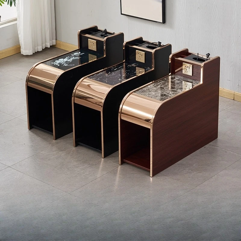 Foot Massage Coffee Table Cabinet Sofa Side Table Bath Massage Foot Bath Coffee Table Coffee Cabinet USB Charging Foot Bath Nail