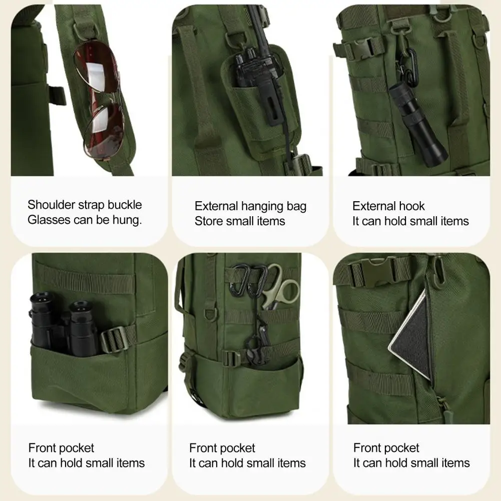 

Вместительная сумка для снастей, водонепроницаемый рюкзак для рыбалки с подставкой для удочки, ящик для инструментов, прочная сумка из ткани Оксфорд 900d для вместимости