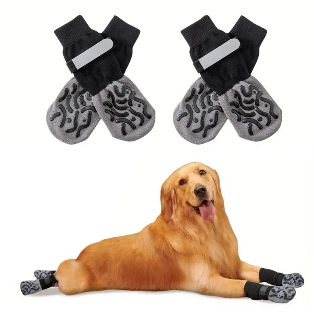 

Anti-slip Dog Socks Dog Socks with Non-slip Silicone Waterproof Non-slip Dog Socks with Silicone Grippers for Hardwood for Dogs