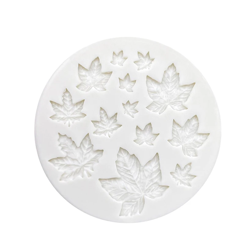 Maple Leaves Silicone Sugarcraft Mold Resin Tools Cupcake Baking Mould Fondant Cake Decorating Tools