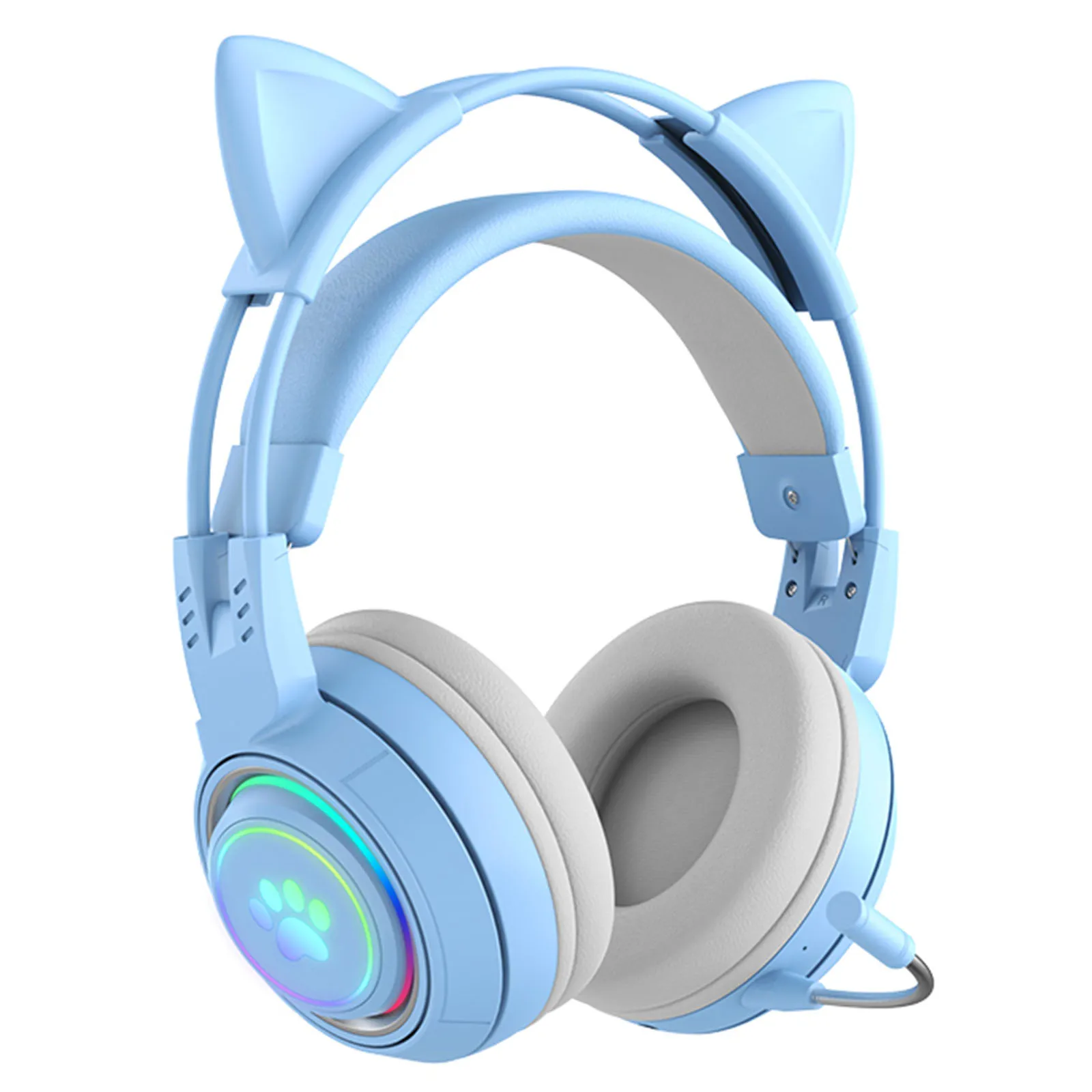 Detachable Hd Mic & Ear Cups Wireless Gaming Headset - Bass Boost & Memory Foam for Pc/ps5/xbox Gaming & Live Streaming