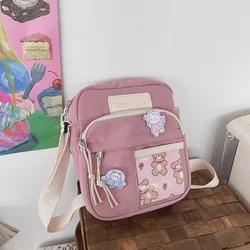 Nowa Kawaii dla dziewcząt torba 2024 JK mała torebka Crossbody dla młodej dziewczyny torba studencka kobiet torebki i torebki makijaż torba na ramię