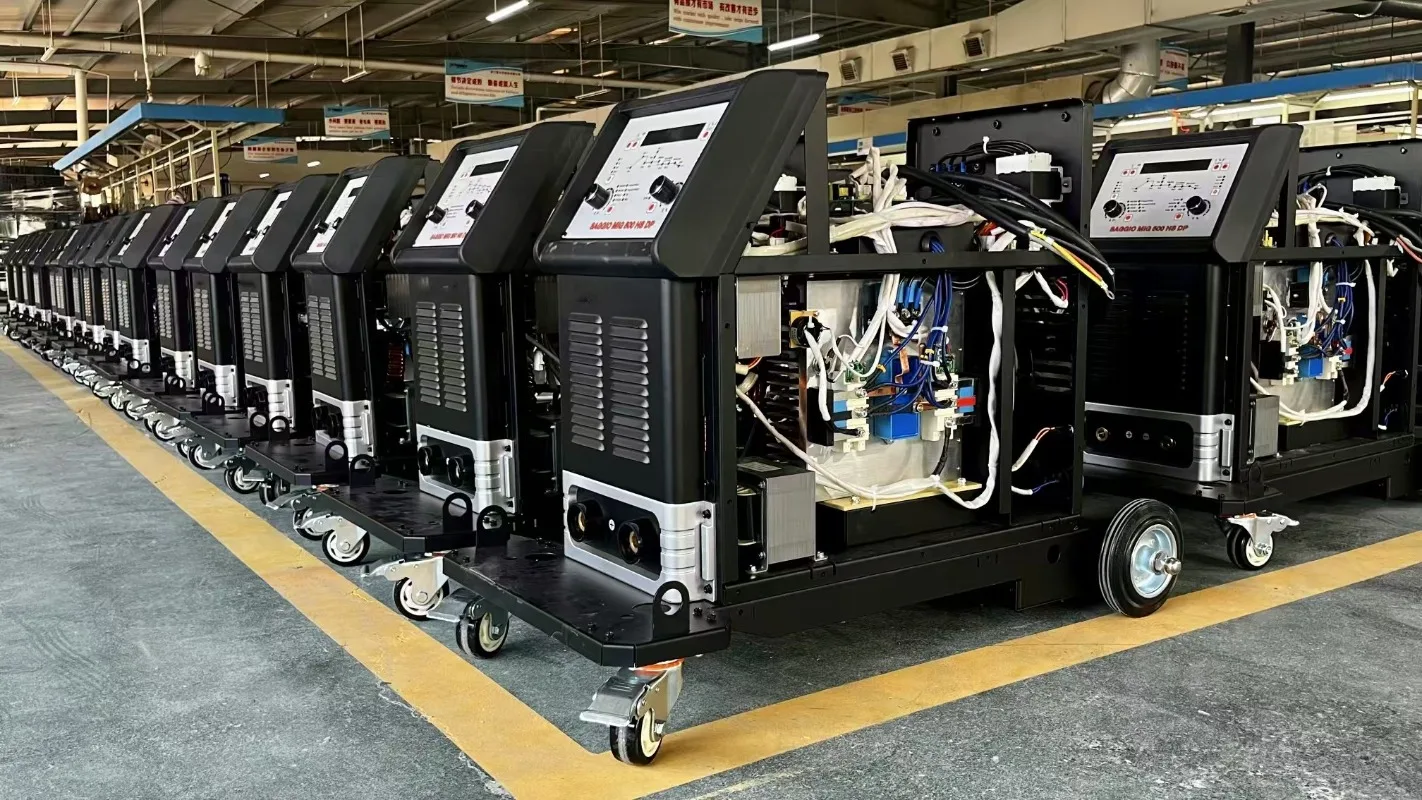 High Quality   Industrial   Double Pulse Industrial 500 DP MIG MMA Multi Function Welding Machine Welder with Trolly